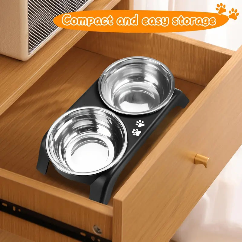 Anti- slip stainless steel bowl for cats & small dogs