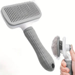 Loose hair removal and grooming brush