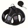 Pet harness and leash set for walking