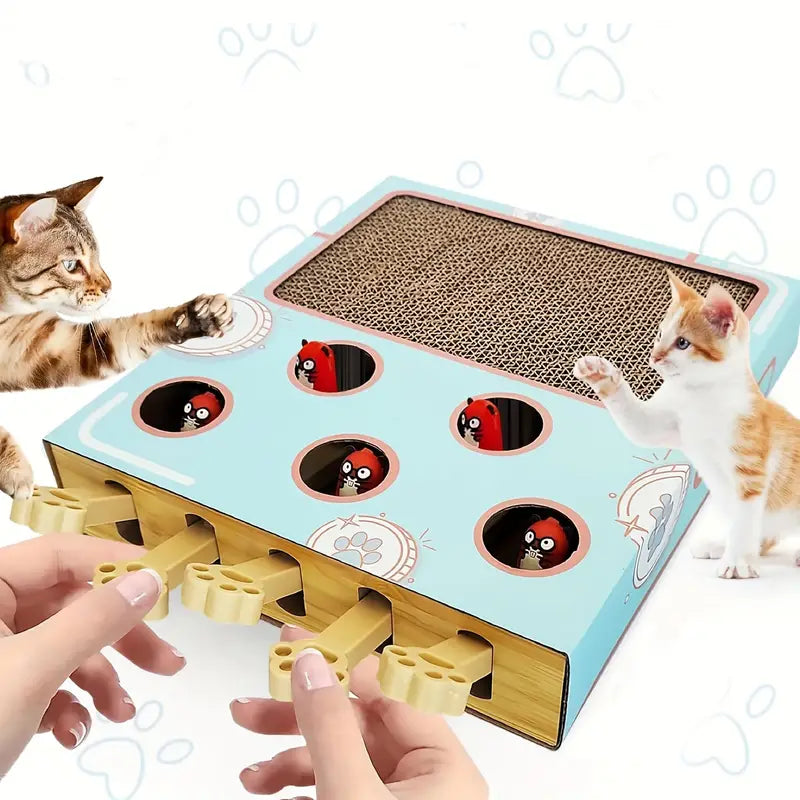 Bop-A-Mole cat scratching board